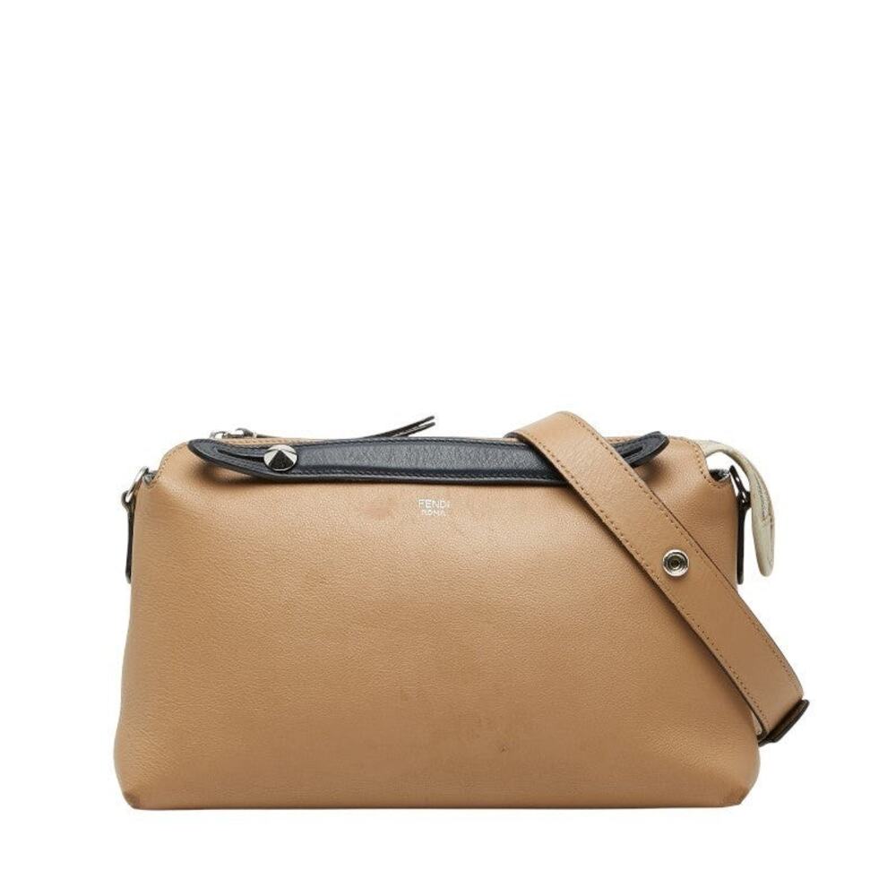 Fendi By The Way Medium Leather Shoulder Bag Beige